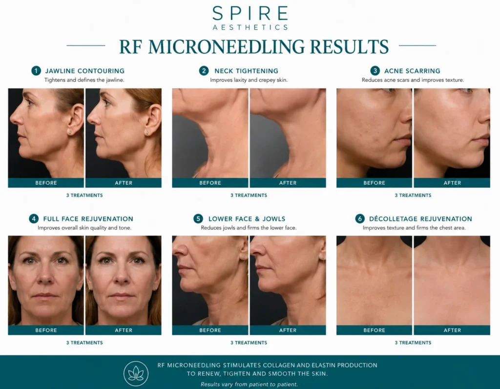 RF Microneedling Skin tightening Ripley results